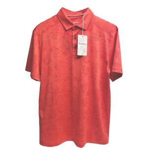 Tommy Bahama Men’s Small IslandZone Pineapple Palm Coast Polo Mango Tango Short